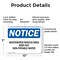 Signmission Wastewater Reuse Area Keep Out Non-Potable Water OSHA Notice Sign, Plastic, 10in W x 7in L, 2PK OS-2PACK-NS-P-710-L-18960 - alternate 8